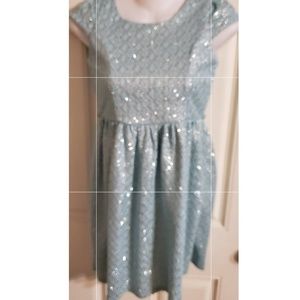 Mint blue sparkly dress